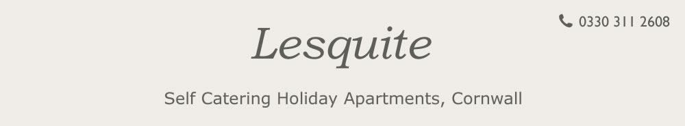Lesquite Farm self catering apartments near Fowey PL13 2QE Tel: 0330 311 2608